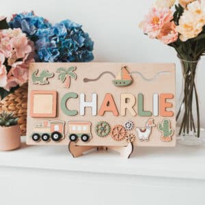 Puzzle Personnalisé Montessori – Prénom en Bois Unique