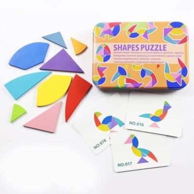 Tangram Éducatif Ovale avec Modèles