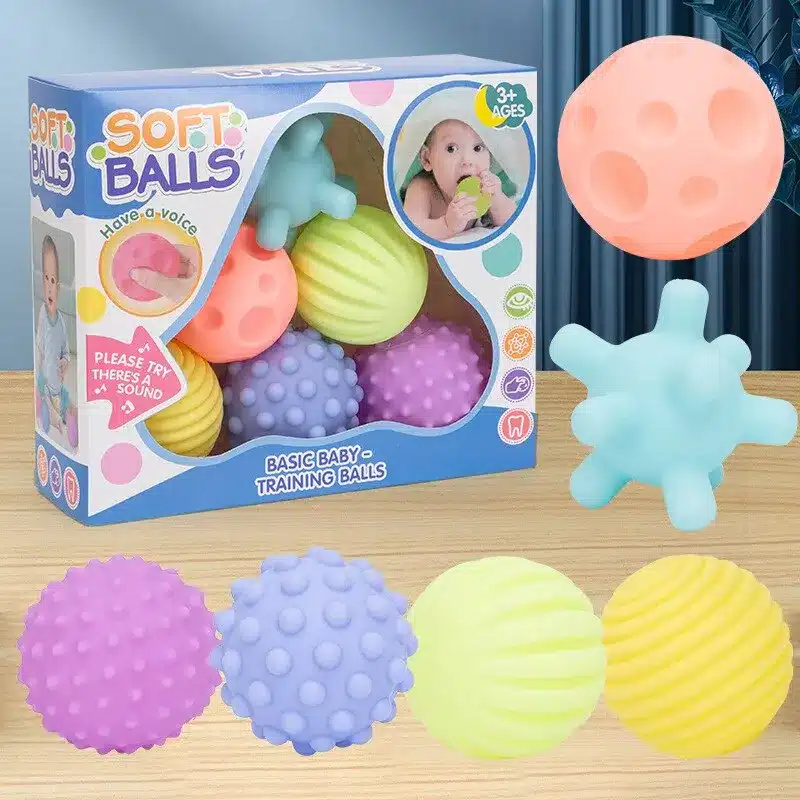 Ballons Sensoriels en Silicone set de 6