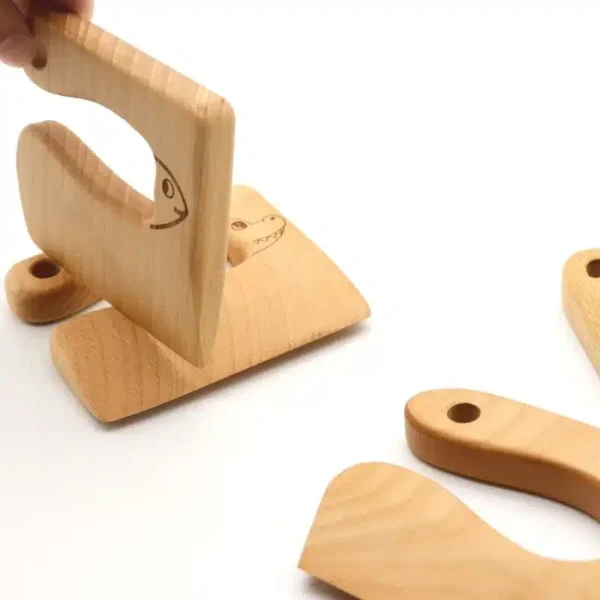 Couteau en Bois pour Apprentis Cuisiniers – Sécurité et Apprentissage – Image 4