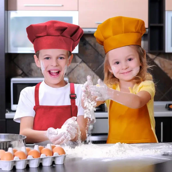 Set de Tabliers et Toques pour Petits Chefs – Image 3