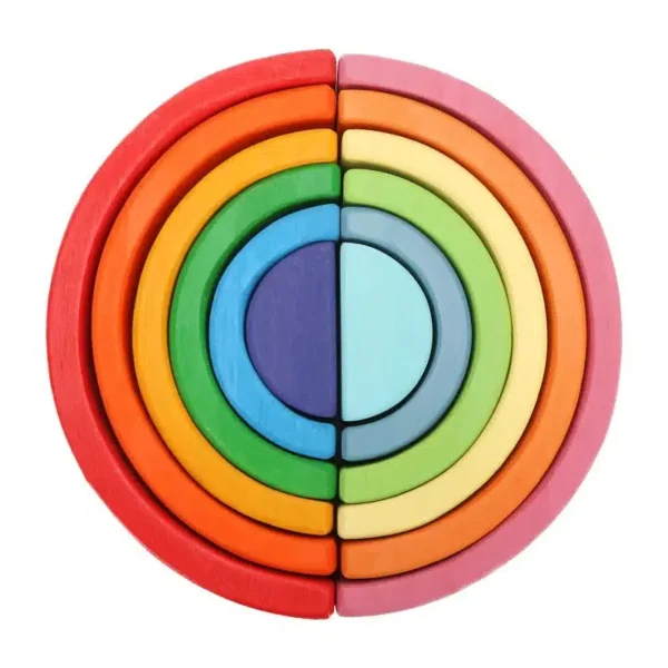 Arc-en-Ciel en Bois Montessori – Image 3