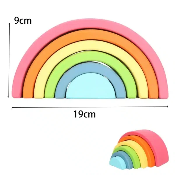 Arc-en-Ciel en Bois Montessori – Image 7