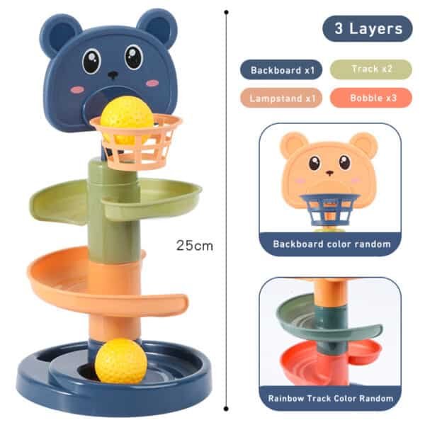 Jouet Montessori Balle Roulante – Éveil Sensoriel et Motricité