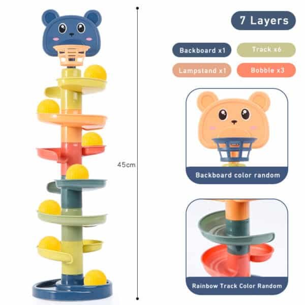Jouet Montessori Balle Roulante – Éveil Sensoriel et Motricité