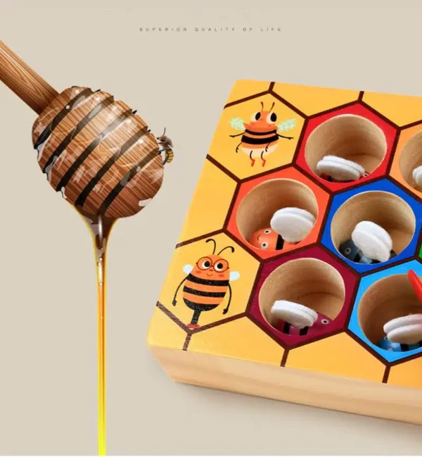 Jeu d’Abeilles à Trier – Ruche Montessori avec Pinces – Image 5