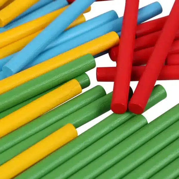 Bâtonnets de calcul en bois – Méthode Montessori