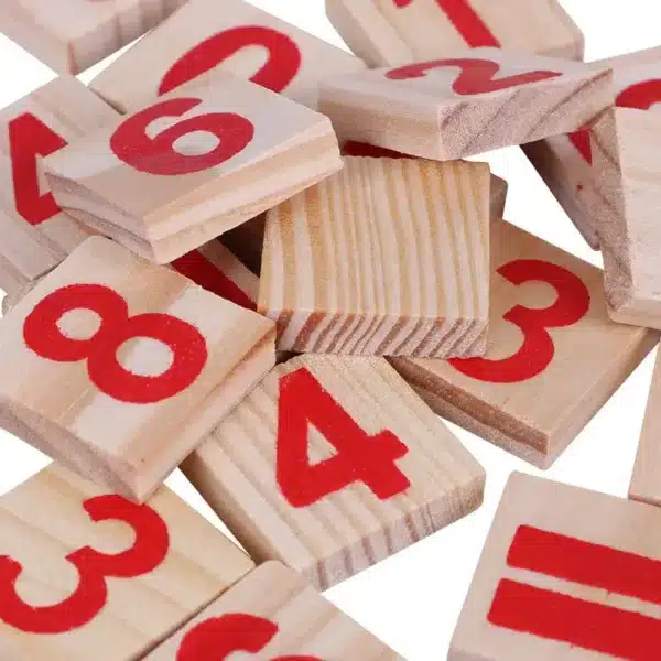 Bâtonnets de calcul en bois – Méthode Montessori