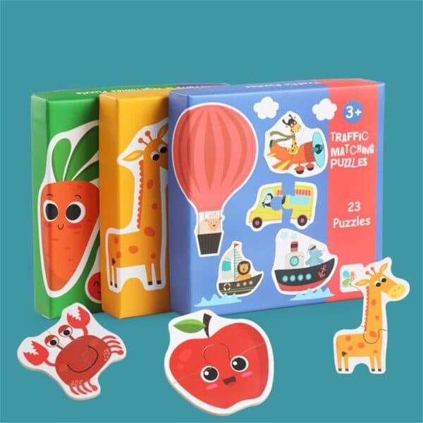 Coffret de 23 Puzzles pour Enfants
