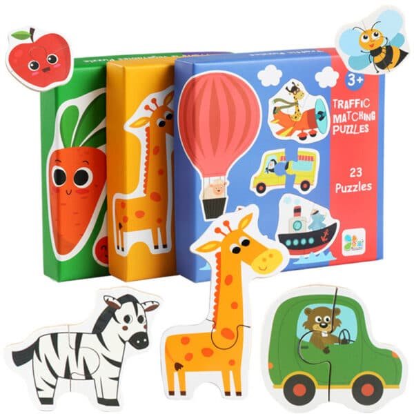 Coffret de 23 Puzzles pour Enfants