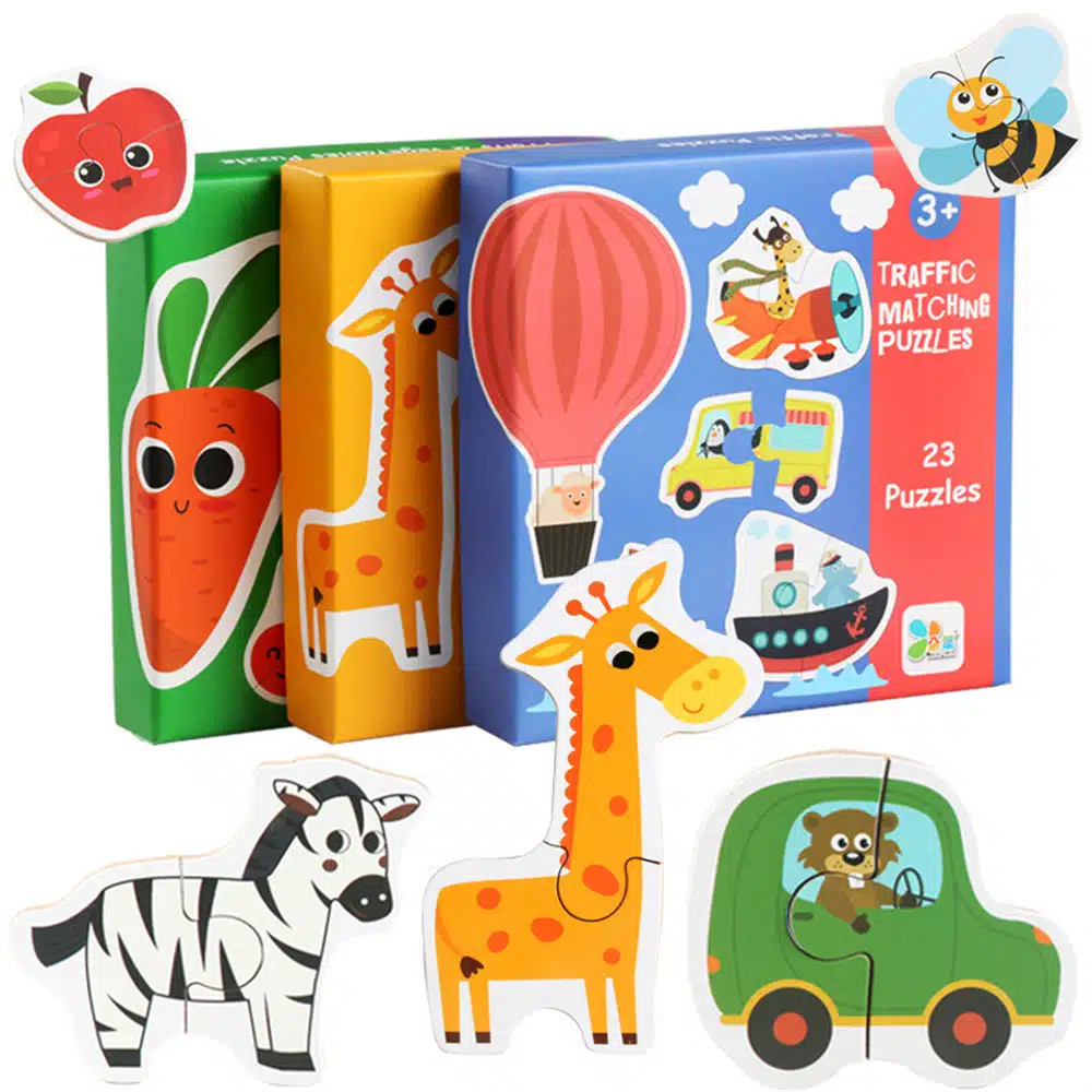 Coffret de 23 Puzzles pour Enfants