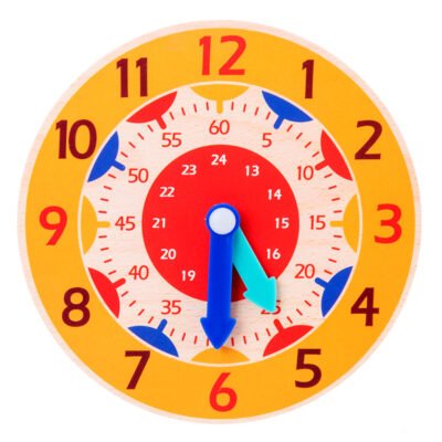Horloge en bois pour enfants