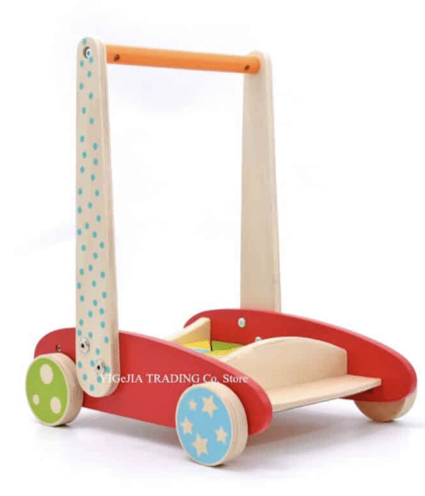 Chariot de marche en bois Montessori