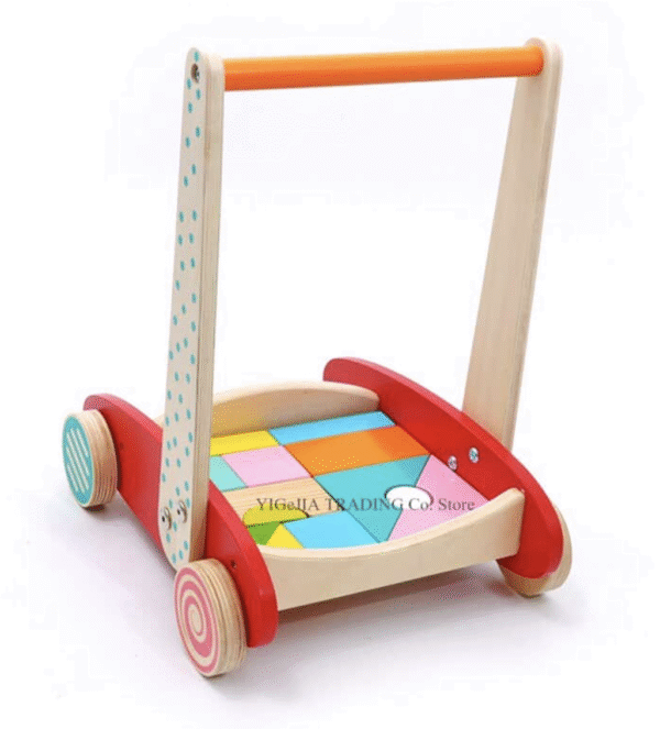 Chariot de marche en bois Montessori