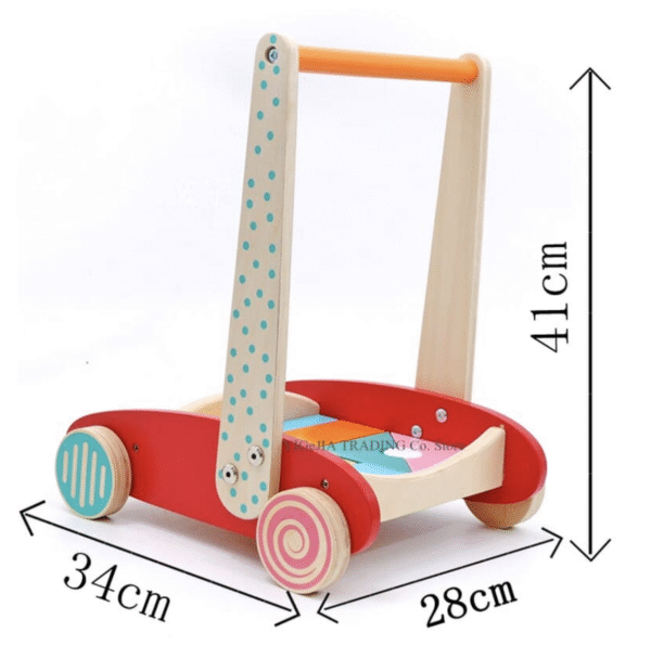 Chariot de marche en bois Montessori