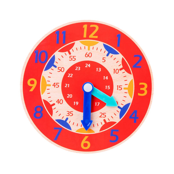 Horloge en bois pour enfants