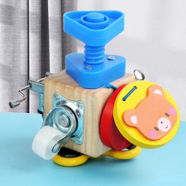Mini Busy Board Montessori en bois